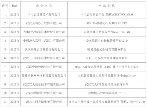 2024年湖北省公布首版次軟件產品及其獨立研發企業清單，涵蓋票務代理服務等領域